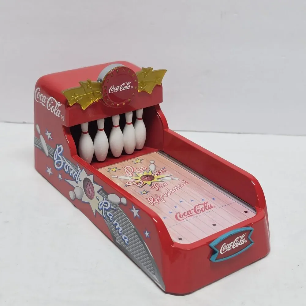COCA COLA BOWLING ALLEY  MUSICAL BANK Bowl-O-Rama Non Working! Display Only!